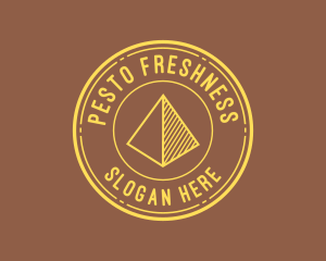 Yellow Pyramid Outline logo design