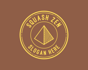 Yellow Pyramid Outline logo design