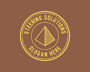 Yellow Pyramid Outline logo design