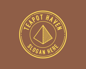 Yellow Pyramid Outline logo design