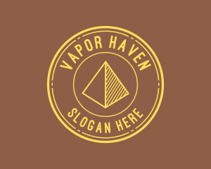 Yellow Pyramid Outline logo design