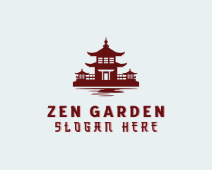 Asian Pagoda Architecture logo design