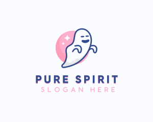 Spooky Scary Ghost logo design