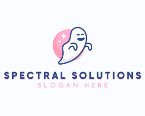 Spooky Scary Ghost logo design
