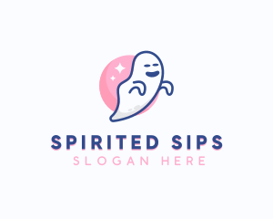 Spooky Scary Ghost logo design