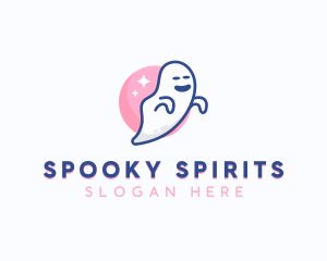 Spooky Scary Ghost logo design