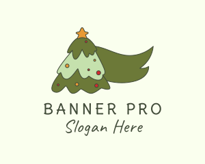 Pine Tree Christmas logo design