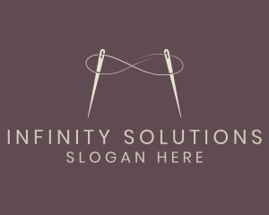 Needle Infinity Thread logo design