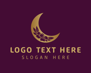 Golden Floral Moon logo