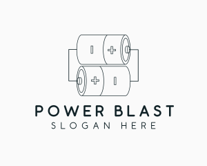 Battery Power Source logo design