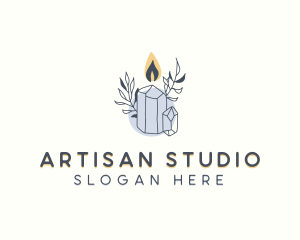 Artisanal Scented Candle logo design