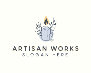 Artisanal Scented Candle logo design