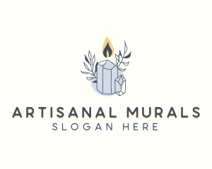 Artisanal Scented Candle logo design