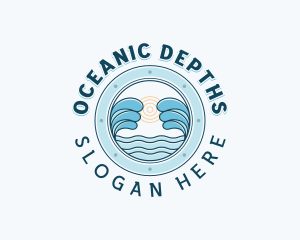 Ocean Waves Travel logo design