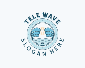 Ocean Waves Travel logo design