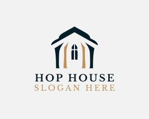 House Home Construction logo design