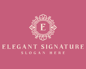 Elegant Floral Boutique logo design