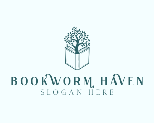 Educational Book Tree logo design