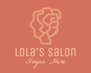 Minimalist Salon Hairdresser logo design