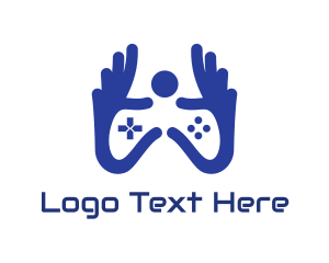 E Sports - Blue Hand Gaming logo design