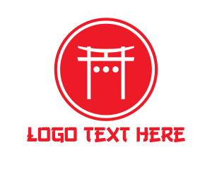 Japanese Shrine Gate logo