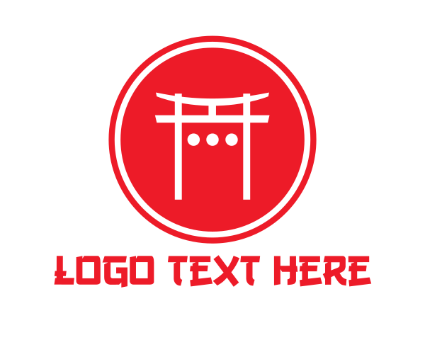 Japanese Shrine Gate logo