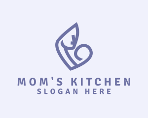 Mother Woman Newborn logo design