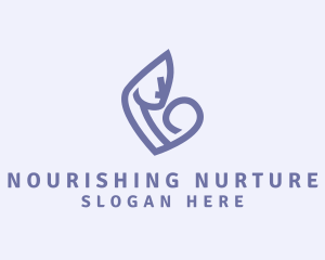 Mother Woman Newborn logo design