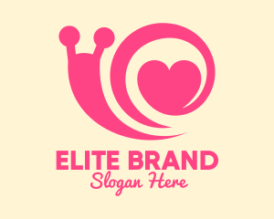 Pink Lovely Snail Logo