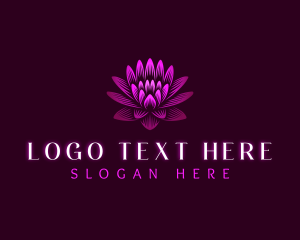 Lotus Lily Flower logo