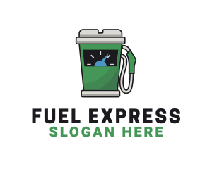 Coffee Fuel Dispenser logo design