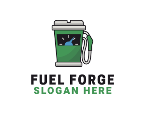 Coffee Fuel Dispenser logo design