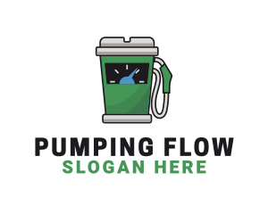 Coffee Fuel Dispenser logo design