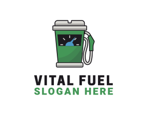 Coffee Fuel Dispenser logo design