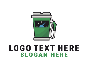 Diesel - Coffee Fuel Dispenser logo design