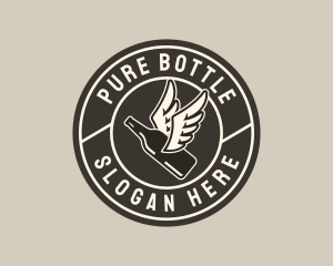 Liquor Bottle Wings logo