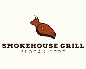 Cow Beef Steakhouse logo design