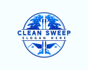 Pressure Washing Cleaning Residential logo design