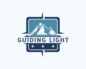 Mountain Travel Navigation logo design