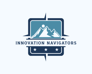 Mountain Travel Navigation logo design