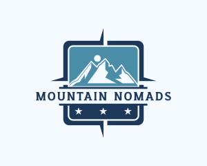 Mountain Travel Navigation logo design