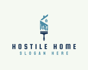 Home Paint Renovation logo design