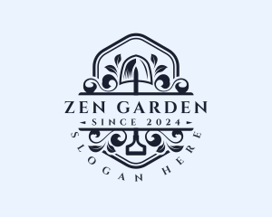 Landscaping Garden Shovel logo design