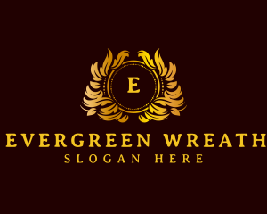 Luxury Wreath Ornament logo design