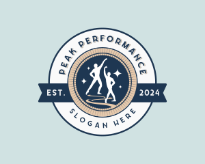 Ballerina Dancer Performer logo design