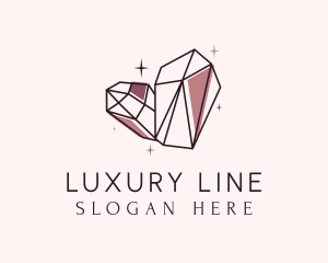 Glam Luxury Gemstone logo design