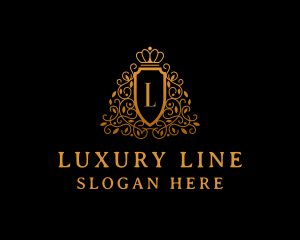 Luxury Hotel Shield logo design