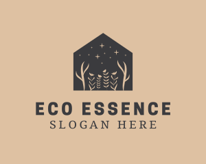 Floral Eco House logo design