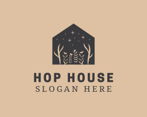 Floral Eco House logo design