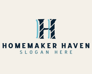 Generic Stripe Letter H logo design